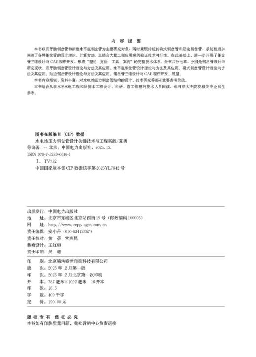 水电站压力钢岔管设计关键技术与工程实践 商品图3