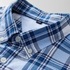 【DM】【纯棉】大依优型大码男装夏季格子衬衫短袖商务休闲短袖T恤320斤 商品缩略图4