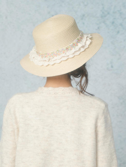 气质甜美度假帽蛋糕草帽-纪念日百货门店同款169146785 商品图2