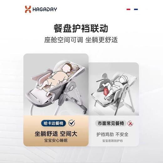 【上新368pro免安装】hagaday 哈卡达餐椅268餐椅儿童餐椅多功能宝宝餐桌椅子家用婴儿吃饭坐椅便携 商品图2