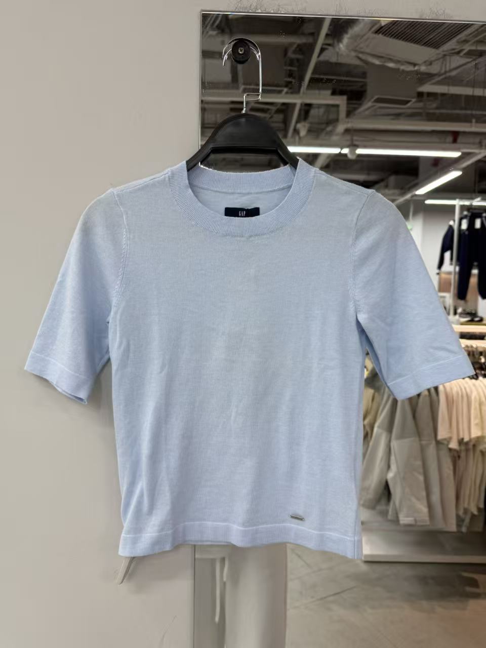 GAP 中袖针织毛衣59.9元（线上线下同步在售，不一定有货，介意勿拍）658385-NT