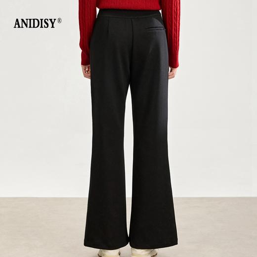 2026春装时尚修身高腰松紧腰抽绳休闲喇叭裤 商品图3