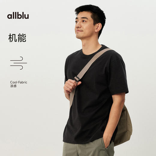 【夏Vol.1】allblu男装“体感凉而不冰”26春夏【冰感棉】男士柔软短袖T恤 商品图4