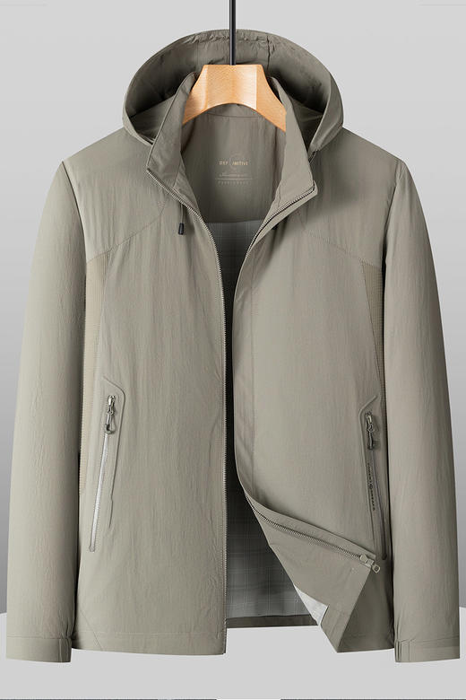 【DKP】大依优型大码男装春季夹克外套休闲运动百搭外套上衣可脱卸帽 商品图5