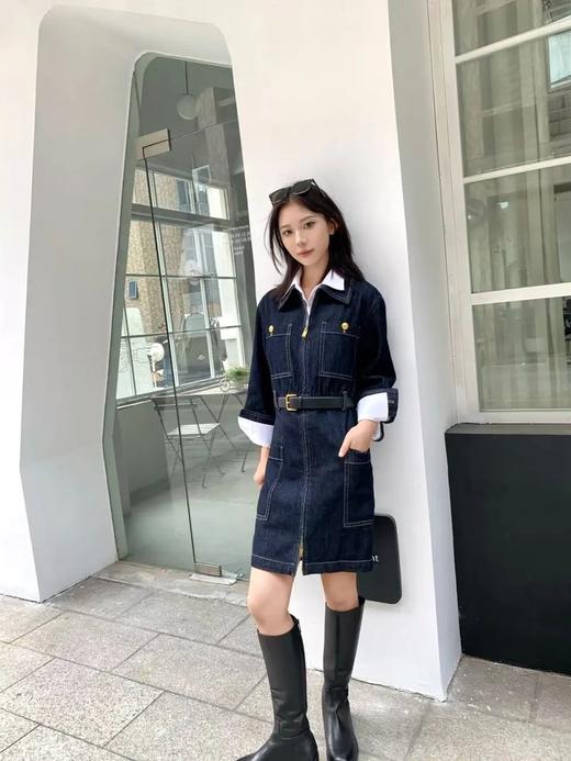 【高品质私服】【MC工装中低腰牛仔连衣裙】中低腰线设计，恰当强调腰线位置，N1202-CC【无标出货 介意慎拍】 商品图1