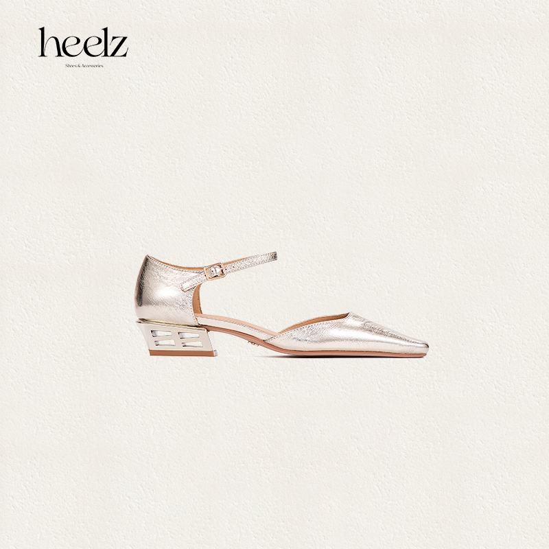 heelz设计师鞋履 | H 繁花跟中空羊皮单鞋 3.6公分