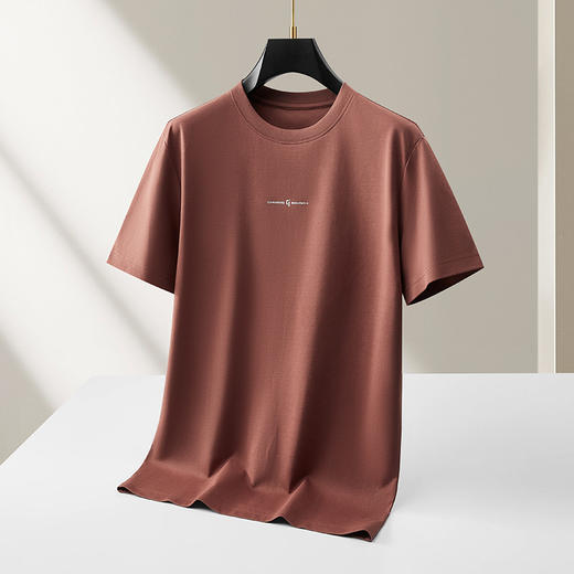 【DKP】【新疆棉】大依优型大码男装圆领短袖T恤亲肤透气休闲短袖上衣 商品图3