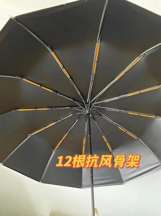 【小来】全自动晴雨伞，12骨抗风更稳固，一键自动开合，黑胶防晒，阻隔99.9%紫外线，荷叶拒水伞布 商品图3