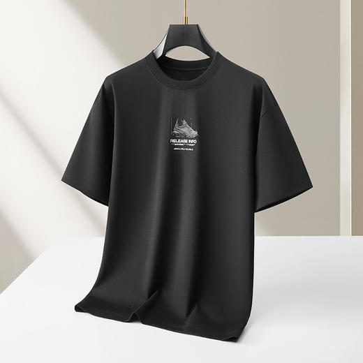 【DKP】大依优型大码男装圆领短袖T恤棉质运动休闲透气短袖上衣加肥加大 商品图3