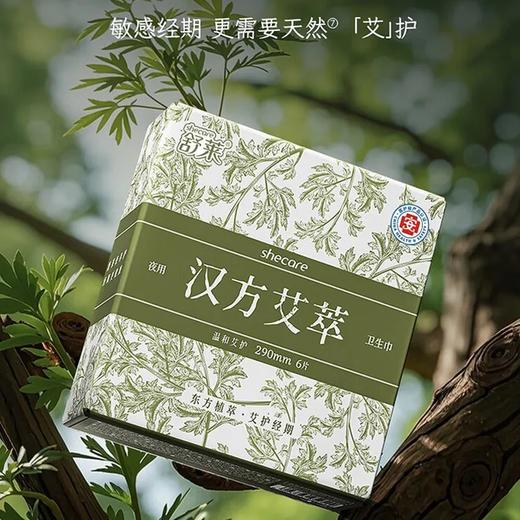 【36片‼️领券到手价48元】舒莱 医护级暖宫净味艾草卫生巾日夜组合超薄透气姨妈巾 商品图5