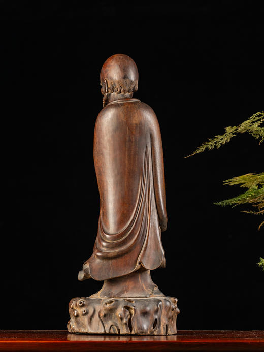 清	红木达摩像 商品图3