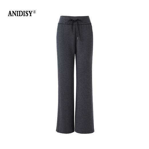 2026春装时尚修身高腰松紧腰抽绳休闲喇叭裤 商品图4