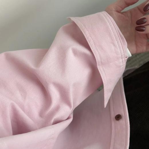 COCIC冰岛欧尼玫瑰粉衬衫， 特调偏冷调的玫瑰粉，上身超显白，复古高级可露丽配色 【3-5天发货】 商品图5