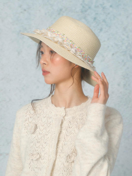 气质甜美度假帽蛋糕草帽-纪念日百货门店同款169146785 商品图1