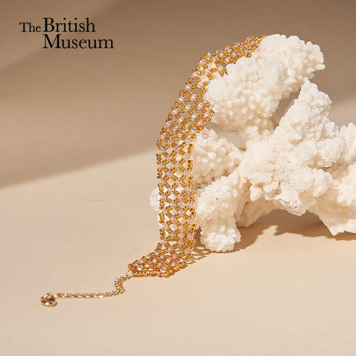 大英博物馆 欧洲文化艺术系列 洛可可编织鎏金爱心手链 商品图0