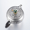 子佩集【花开福来】S999银摆件【ZJ037】茶具格桑花嵌金小茶壶2509 商品缩略图8