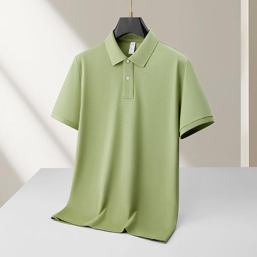 【DKP】【纯棉】大依优型大码男装夏季纯色短袖POLO衫商务休闲T恤多色 商品图3
