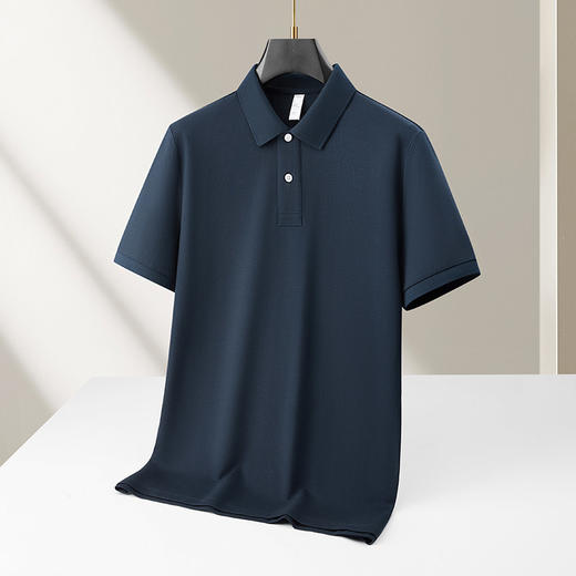 【DKP】【纯棉】大依优型大码男装夏季纯色短袖POLO衫商务休闲T恤多色 商品图1