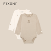 【云优选】FIXONI 婴幼儿有机棉肩开扣包屁衣 2件装-2026新品 商品缩略图2