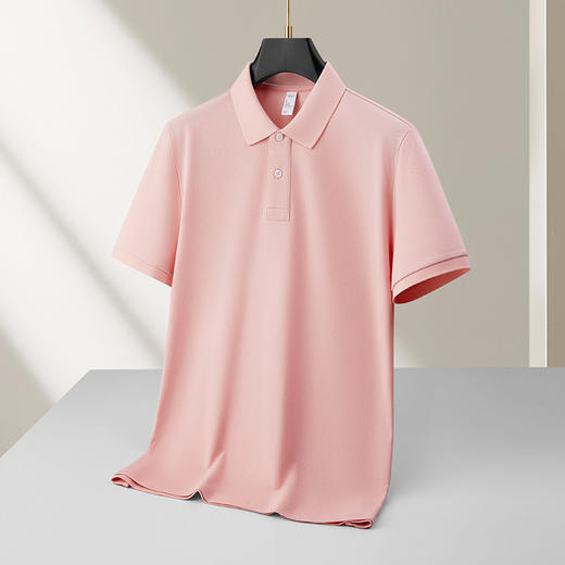 【DKP】【纯棉】大依优型大码男装夏季纯色短袖POLO衫商务休闲T恤多色 商品图2