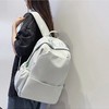 学生书包女大学生韩版大容量简约纯色背包初中高中生双肩包女潮 商品缩略图0