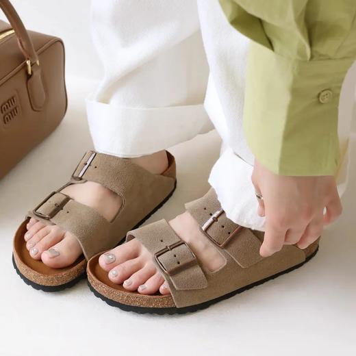 Sacha勃肯鞋/凉拖|一踩就出门！牛反绒+软木底，舒适好穿，暴走不累 商品图14