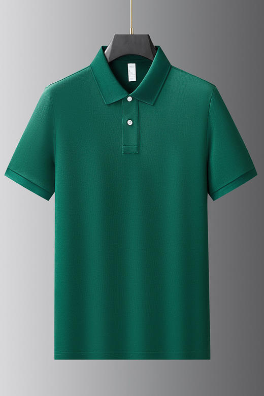 【DKP】【纯棉】大依优型大码男装夏季纯色短袖POLO衫商务休闲T恤多色 商品图5