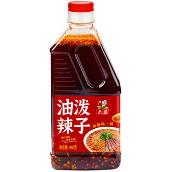六婆油泼辣子400g/瓶 辣椒酱四川红油辣椒油商用家用香辣凉拌菜调料 /粮油调味 /调味品 /中式酱料 商品图7