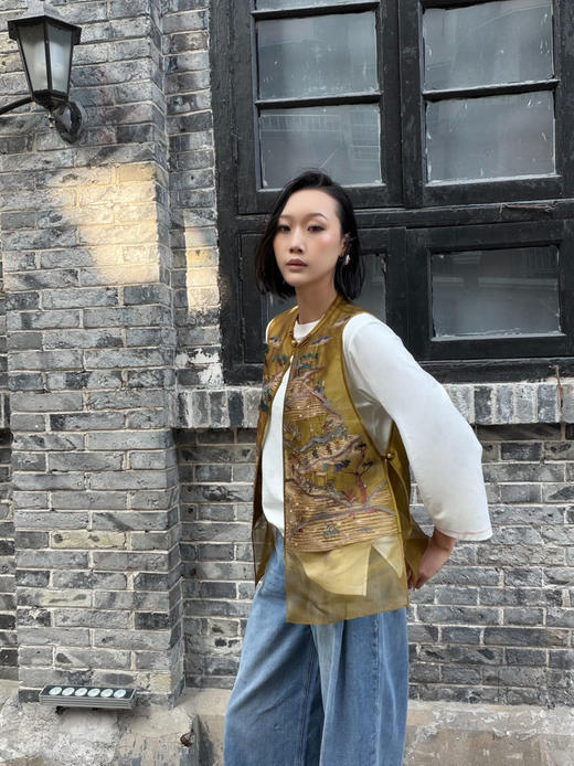 【中式之美】噢蜜ooomeooo真丝刺绣马甲 商品图4