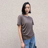 侧腰收褶防晒棉麻T 商品缩略图0