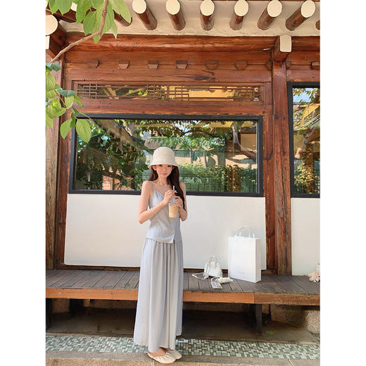 金蘑菇菇 Le Meurice首尔假期 / 吊带+飘飘裤 凉快飘逸 商品图1