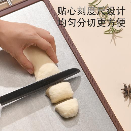 【钛晶防滑纹理】TOSC特可 双面菜板99.9%纯钛实木乌檀木抑菌防滑砧板和面板 长40.5cm宽 27.5cm厚度 2. 5cm 商品图1