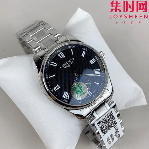 AF浪琴名匠月相系列 四针月相 名匠月相42mm 黑盘罗马面 自动机械 男士腕表 商品图2