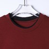 36308SDSA男装2026新款高贵轻奢撞色刺绣字母假两件圆领短袖T恤百搭 商品缩略图1