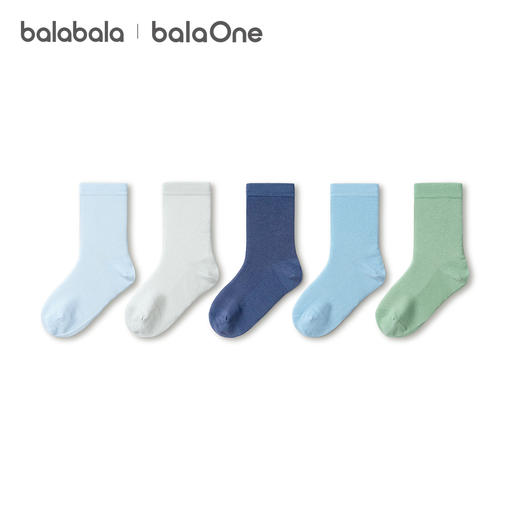 巴拉巴拉儿童袜子夏季新款网眼透气男女童短袜柔软棉弹舒适五双装 商品图4