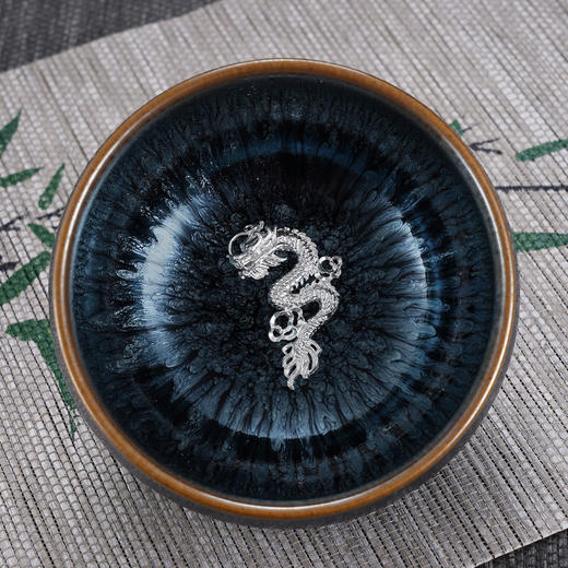 子佩集【神龙临渊】S990银摆件【YSYCJ002】茶具品茗杯原创作品茶杯龙腾2509 商品图2
