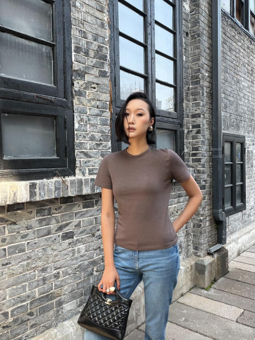 【棉麻之美】噢蜜ooomeooo正肩小圆领防晒T 商品图1