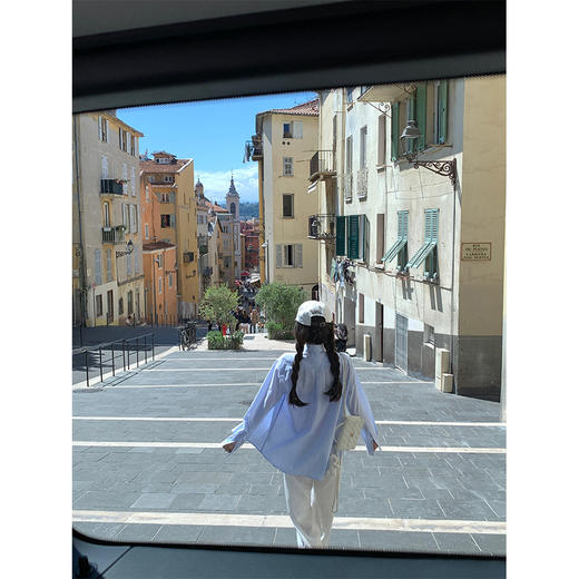 金蘑菇菇 自由明媚的盛夏 / 少女感条纹防晒衬衫套组 商品图2