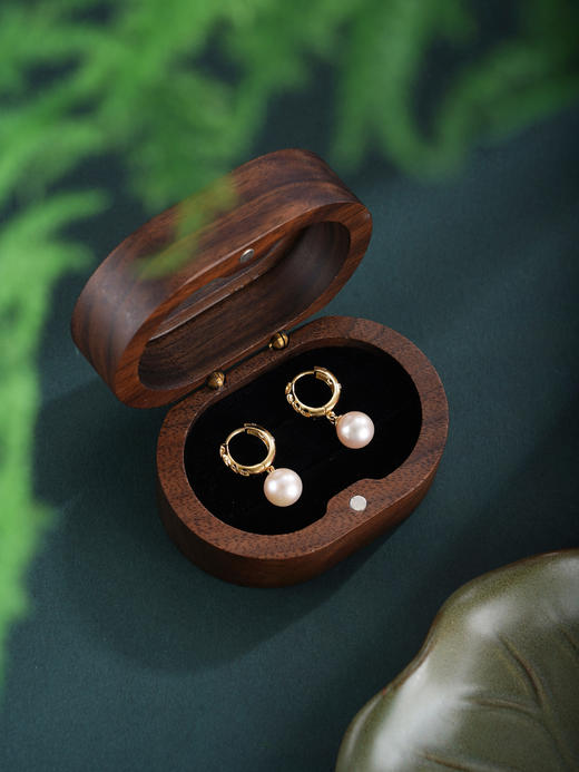 子佩集【璀璨情缘】银S925珍珠惜王妃耳环【YE0625】扣环圆圈镀金2602 商品图2