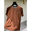 男装夏季新款时尚刺绣休闲短袖老钱风男士圆领百搭T恤   YH-60117 商品缩略图0