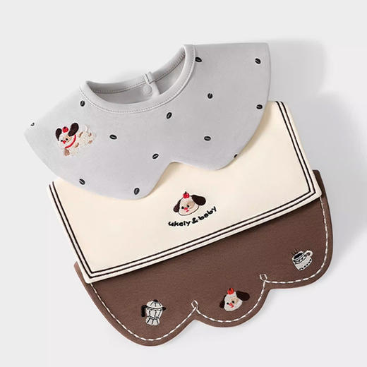 裁缝学苑TQ196婴儿口水巾宝宝小围嘴纸样儿童秋冬季防吐奶围兜图纸 商品图4