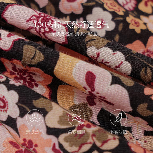 马克珍妮落日花园女童纯棉蝴蝶袖连衣裙2026年夏装新款561060 商品图3