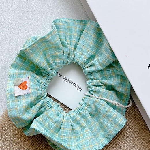 复古格纹布艺大肠发圈-纪念日百货门店同款169647803 商品图4