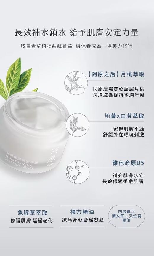 【订单实付低于299元，不发货】阿原  好肤保湿晚安冻膜50g  9905010508-有效期至202612 商品图2
