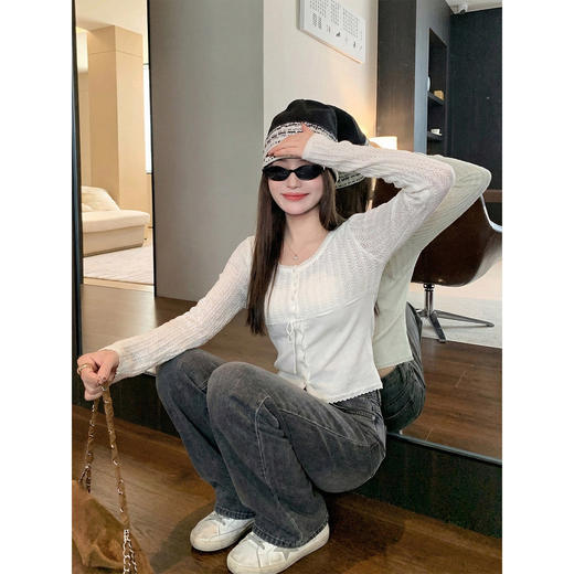 <曾小咸推荐>3.16现货秒杀 ！微信超特价！韩系短款针织衫 日常189.99 立减100 秒杀89.99！！ 商品图3