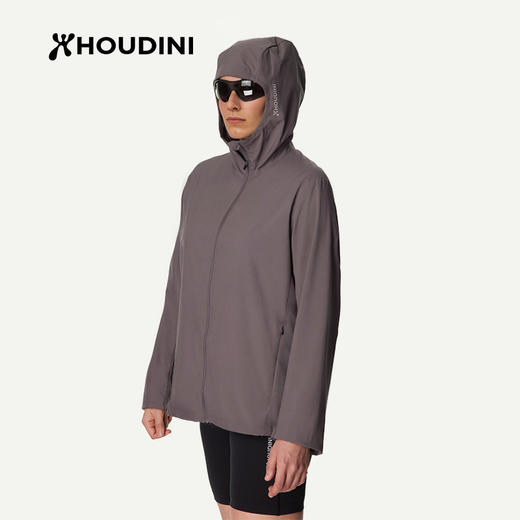 HOUDINI胡丁尼Pace Trail疾速户外26春夏新女连帽跑步轻防风外套 810061 商品图5