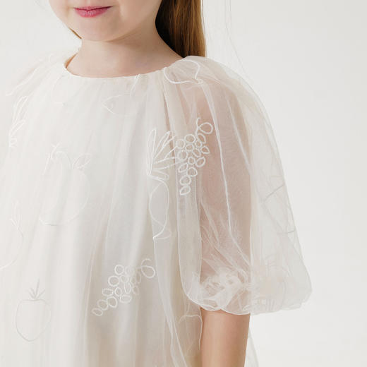 马克珍妮水果童话女童花苞网纱裙2026年夏装新款561033 商品图3