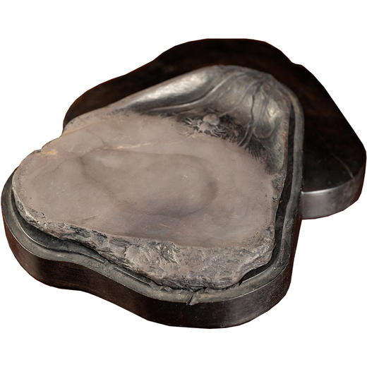 清	知足百财随形端砚（紫檀砚盒） 商品图5