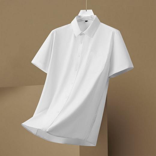 【DM】大依优型大码男装夏季纯色衬衫短袖商务休闲袖T恤350斤加肥加大码 商品图2