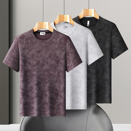 【DX】大依优型大码男装夏季圆领短袖T恤休闲潮流扎染短袖棉质上衣 商品图1